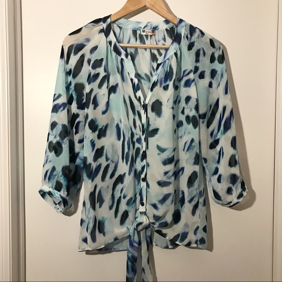 Kut from the Kloth Tops - Kut from the Kloth Sheer Animal Print Top
